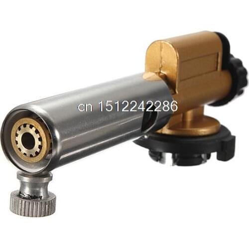 Outdoor Camping Welding BBQ Gas Torch Flamethrower Butane Burner Auto Ignition