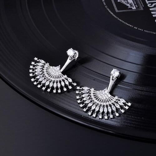 Designer Fashion 925 Sterling Silver Jewelry 3A Cubic Zirconia Party Earring