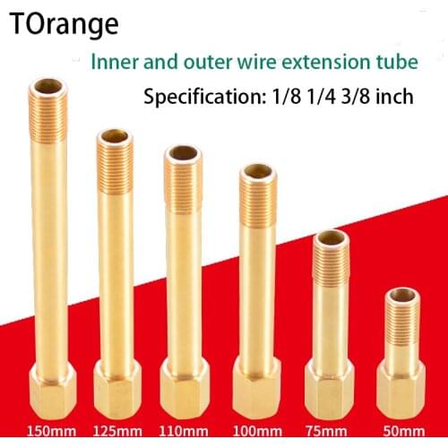 Inside and outside wire extension pipe joint copper direct lengthening thickening accessories pneumatic mold joint