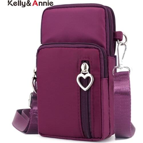 Waterproof Nylon Sport Arm Package Womens Shoulder Bags Phone Pocket Ladies Small Crossbody Messegner Bag Fashion Female Purse