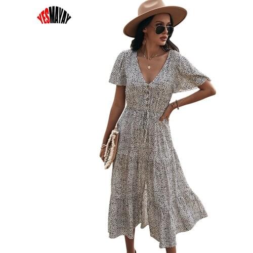 Летние платья с разрезом Yesmayay China At AliExpress