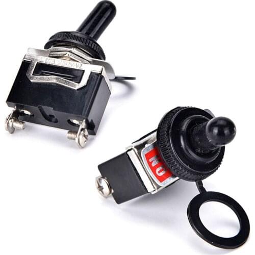 1Pcs New 20A 125V SPST 2Pin Heavy Duty ON/OFF Rocker Toggle Switch With Waterproof Boot