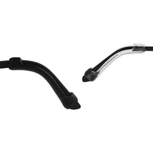 16 Pairs Silicone Anti-slip Round Eyeglass Retainers Nose Pads Ear Hooks Glasses