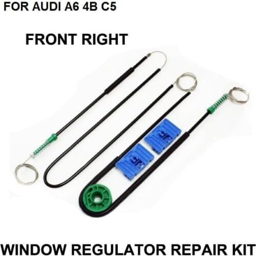 1997-2005 CAR WINDOW CABLE FOR AUDI A6 4B C5 ELECTRIC WINDOW REGULATOR REPAIR KIT FOR A6 AVANT Allroad FRONT RIGHT OE 4B0837462