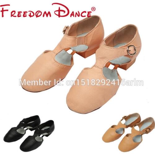 2021 Best Selling Pig Leather Teachers Dancing Sandal Jazz Dance Shoes For Girls And Women Sport Sneakers Free Shipping