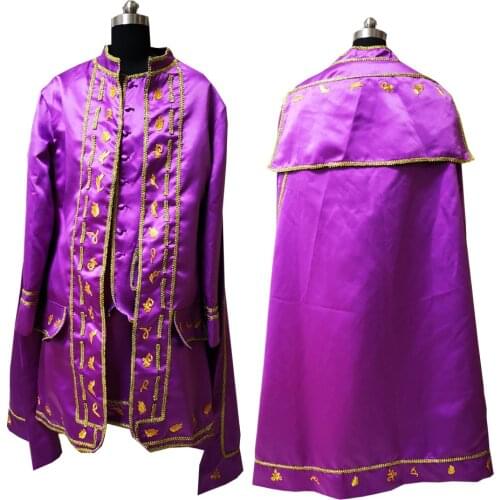 D-584 purple Victorian /Civil War mens period costume Medieval Renaissance stage performance/Prince charming William