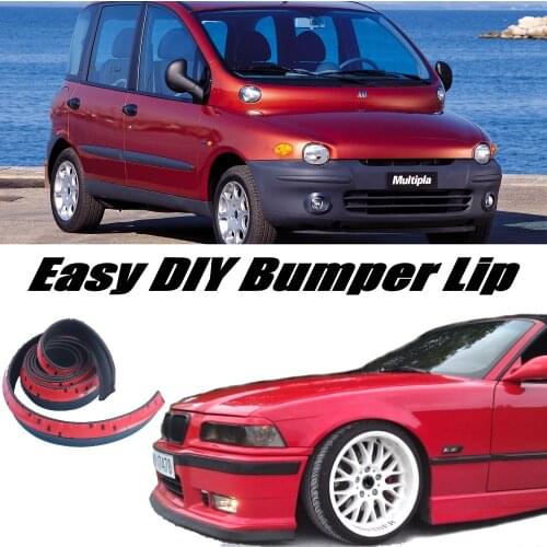 Bumper Lip Deflector Lips For Fiat Multipla Front Spoiler Skirt For Tuning Car View / Body Kit / Strip