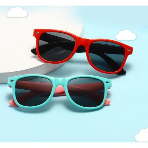 New Kids Polarized Sunglasses TR90 Boys Girls Sun Glasses Silicone Safety Glasses Gift For Children Baby UV400 Eyewear