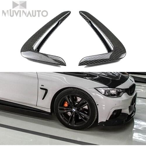 For BMW F32 F36 Carbon fender licht trim 4 Serie F32 F33 F36 Ersatz Carbon Fiber Fender Trim auto zubehör 2014-2016