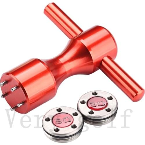 2Pcs Red Number Golf Putter Weights for Newport California Studio GoLo Putters with or without Wrench