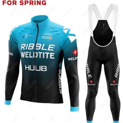 HUUB Team Cycling Jersey Set 2021 Man Summer MTB Race Cycling Clothing Long Sleeve Ropa Ciclismo Outdoor Riding Bike Uniform