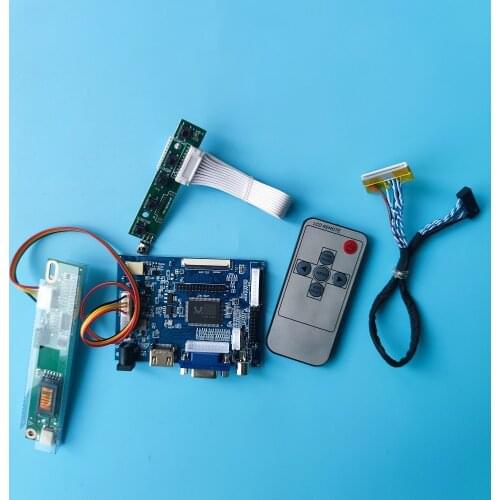 VGA Controller Board kit Work For B121EW07/LTN121AT02/LTN121W1/LTN121W3 12.1" 1280×800 LCD Screen remote 2AV display panel