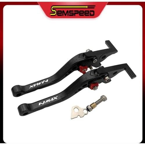 Latest For Yamaha NMAX 125 NMAX 150 NMAX 155 2020 SEMSPEED 3D Rhombus Short Motorcycle Clutch and Brake Levers with Auto-Parking