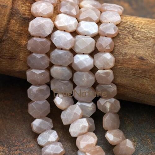 Round Rectangle Loose Beads Jewelry Faceted Sunstones Rondelle Full Strands Jewelry In 14*10 mm BE5900