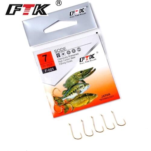 FTK Barbed Hook Size7#-Size15# Fishing From Japan Hooks Jig Carp Feeder Anzol Fishhook Fishing Tackle