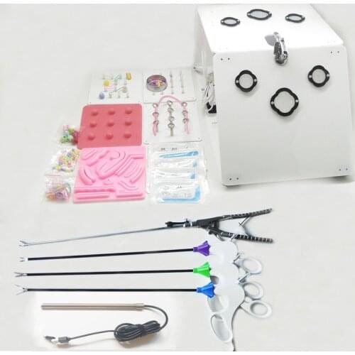 Laparoscopic Surgery Simulated Training Box 30-angle Camera Sets Doctors Surgical Equipment Trainer Instrument Practice Tools