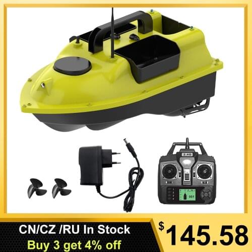 GPS Fishing Bait Boat 3 Bait Containers Automatic Fixed Speed Cruise Remote Control Fishing Finder 400-500M Range Bait Boat