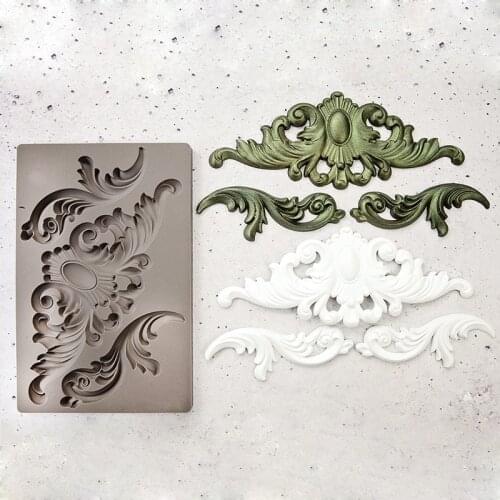 Medallion Totem Wedding Cake Decoration Silicone Mold for Fondant Cake , Cupcakes, Sugarcraft, Cookies, Candies, Bakeware Tools