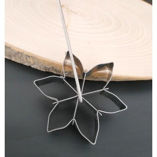 NEW Handmade Stainless Steel Rosette Cookies Patty Shell Vintage Brass Flower Mold Mould 9 cm MD-004