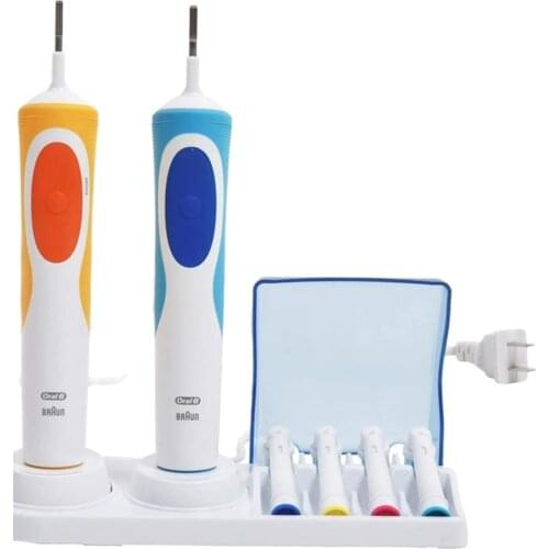 Stand electric toothbrush head holder for Braun Oral B 2 holders) portable travel bag Oral B electric tooth brush