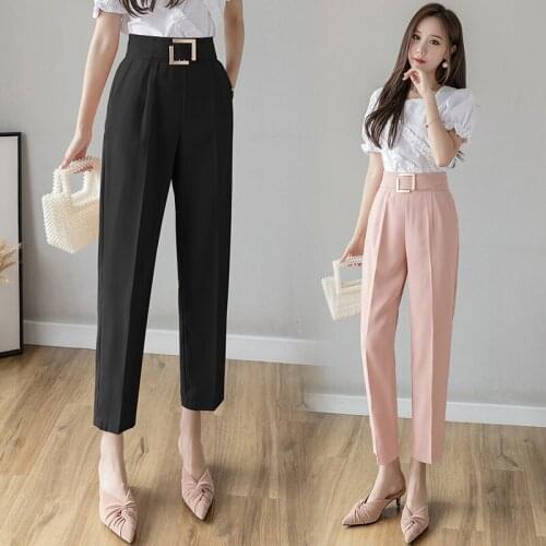 Women's Straight Trousers Pritee Cryshoes China