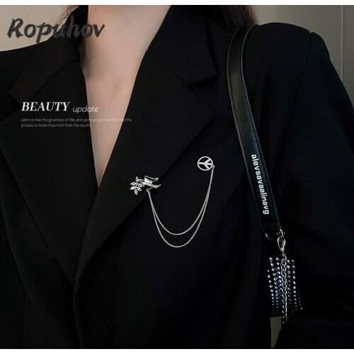 ROPUHOV Bird Brooches For Clothes