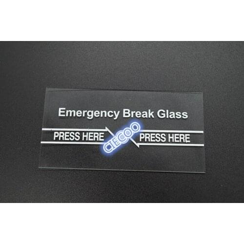 10Pcs Per Lot Emergency Break Glass Accessory the glass only