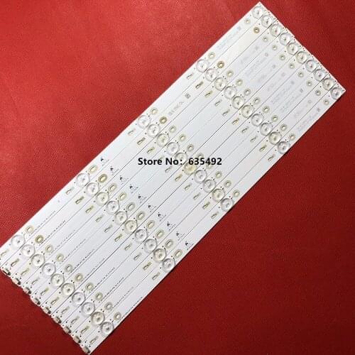 100% New 10pieces LED Backlight strip lamp For TCL L50F3800A led strip 4C-LB500T-YH2 TOT-50D2700-8X5-3030C-5S1P