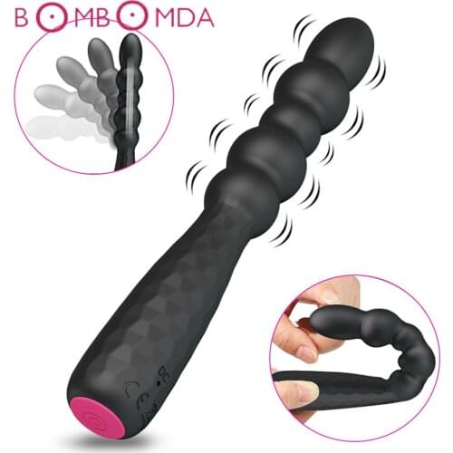 12 Speeds Anal Vibrator For Men Prostate Massager Dildo Butt Plug Anus Beads Vibrator Sex Toys for Women Men G spot Stimulator