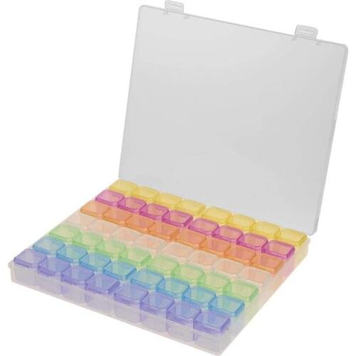 56 Slots 5d diamond painting full drill new arrivals Box, Plastic Storage Container Diamond Embroidery Box, Jewelry Storage Box