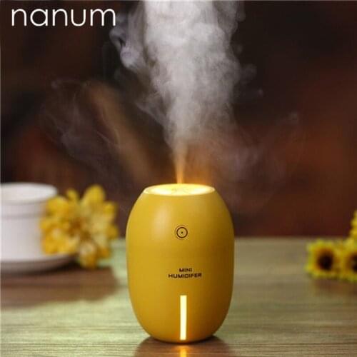 Aroma Essential Oil Diffuser Mini Ultrasonic Iemon Humidifier Purifier LED Light USB Car Air Freshener Mist Maker