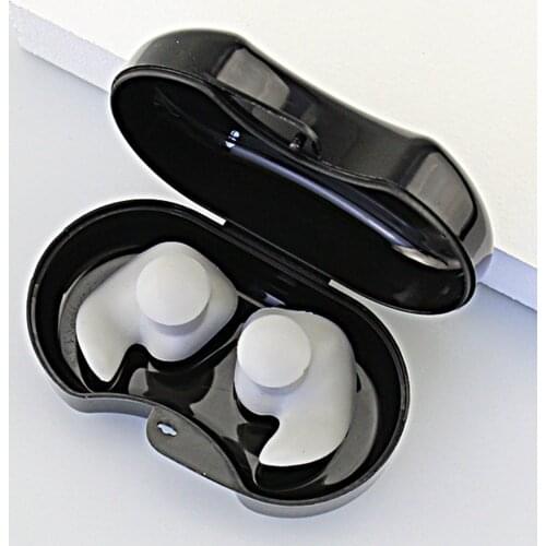 1 Pair Silicone Swimming Earplugs Waterproof Reusable Ear Plugs For Swimming Showering Bathing Surfing And Other Water Sports