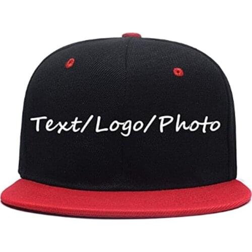 Men Women Hip Hop Plain Snapback Hats Personalized Flat Brim Outdoors Sun Visors Add Picture/Text/Logo Custom Baseball Caps