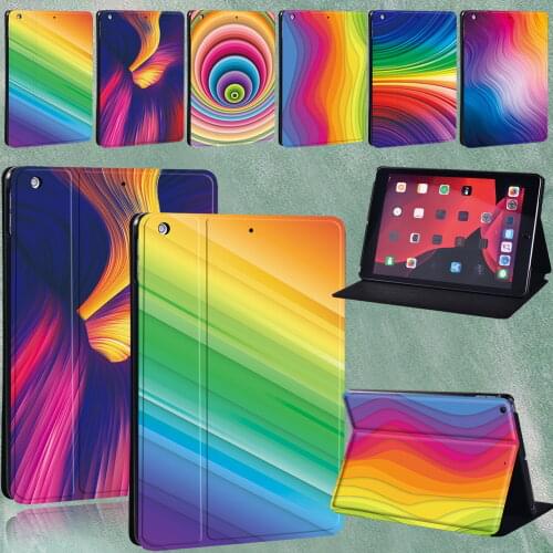 Tablet Case for IPad Mini 1/2/3/4/5 A1599/IPad/2/3/4 A1460/Air 1/2/3 A1474 A1566 /Pro Leather Shockproof Protective Cover+Stylus