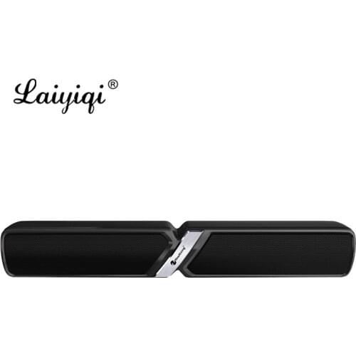 Laiyiqi X design Bluetooth 5.0 Speaker Soundbar 10W Karaoke radio FM woofer bass 3D Stereo Music Player home theater caixa som