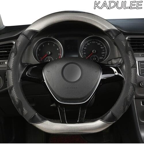 KADULEE Microfiber Leather Car Steering Wheel Cover For Luxgen U7 U5 U6 M7 V7 S5 S6