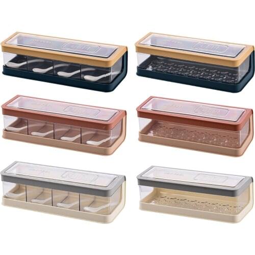 Portable Seasoning Containers Square With Cover Seasoning Box Chopsticks Box Chop Stick Reusable Kitchen Storege Box