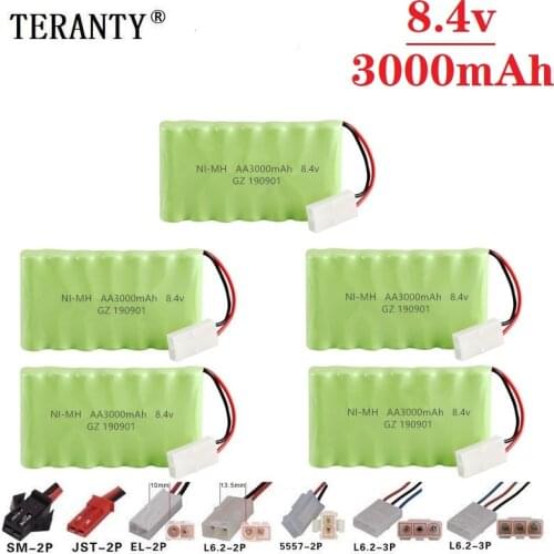M Model ) 8.4v 3000mah NiMH Battery For Rc toy Car Tanks Trains Robot Boat Gun Ni-MH AA 2400mah 8.4v Rechargeable Battery