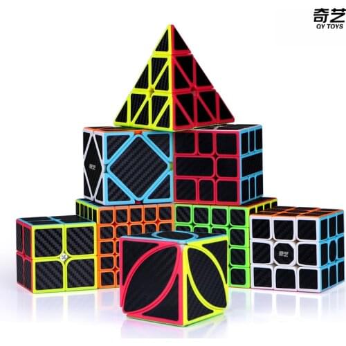 Magic Cube QIYI ms 2x2 3x3x3 4x4x4 5x5x5 Cubo set Magico Kit Pack Professional Cubing Skewb Ghost Puzzles Stickerless Antistress