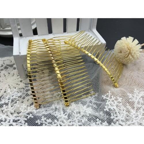 80*40MM 20PCS Gold Color Metal Hair Comb Claw Hairpins DIY Hair Accessories Findings & Components