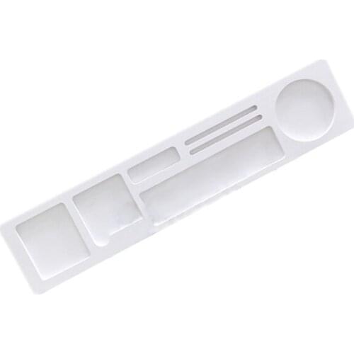 NOCM Multifunction Desktop Computer Keyboard Storage Shelf Wooden Plastic Pen Beads Home Decor Hanger