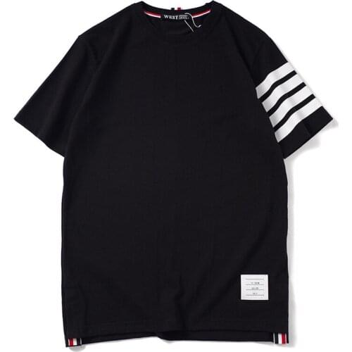 2020 parkour Punk New High unisex Fashion T Shirts Classic stripe T-Shirt Hip Hop Skateboard Street Cotton T-Shirts Tee Top L28