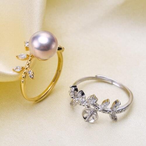 New Arrival Ring Mountings Findings Adjustable Ring Jewelry Setting Parts Fittings Charm Accessories for Pearls Beads Stone