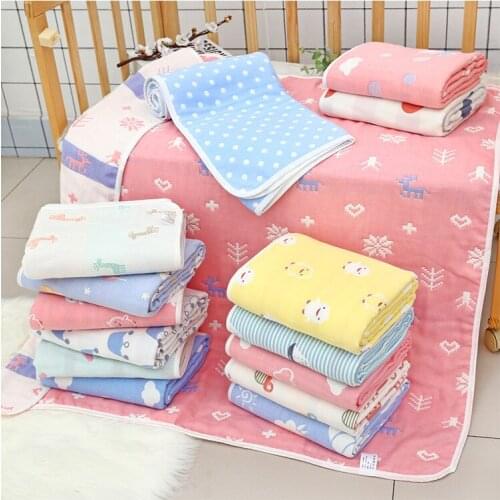 Baby Blanket Four Seasons Muslin Baby Cotton Babies Crib Bedding Set Childrens Blankets Personalized Gift