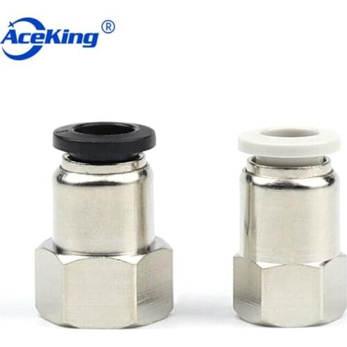 PCF Internal thread straight through PCF6-01/8-02/10-03/12-04 pneumatic element quick connector copper quick plug PCF6-01