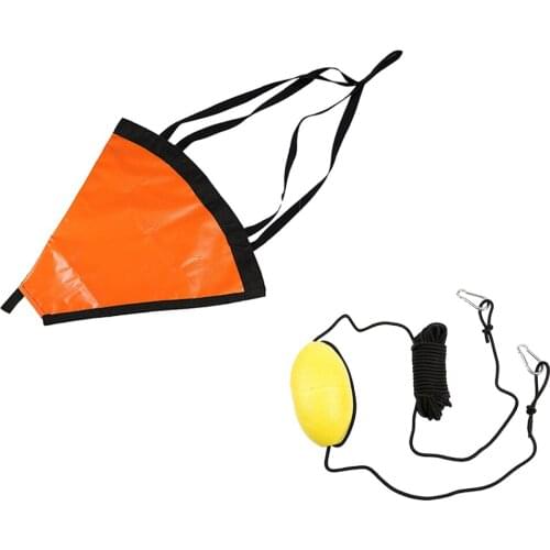 S Sea Anchor Drogue Drfiting Brake W/ 24inches Tow Rope For 21ft