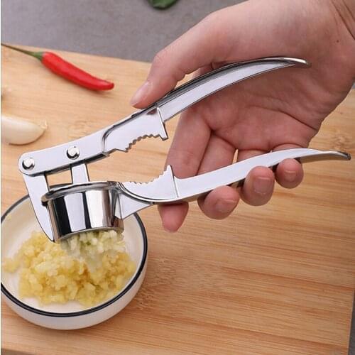 Masher Stainless Steel Garlic Press Ginger Crusher Home Cooking Vegetable Juicer Handheld Kitchen Tool Accessories Crusher
