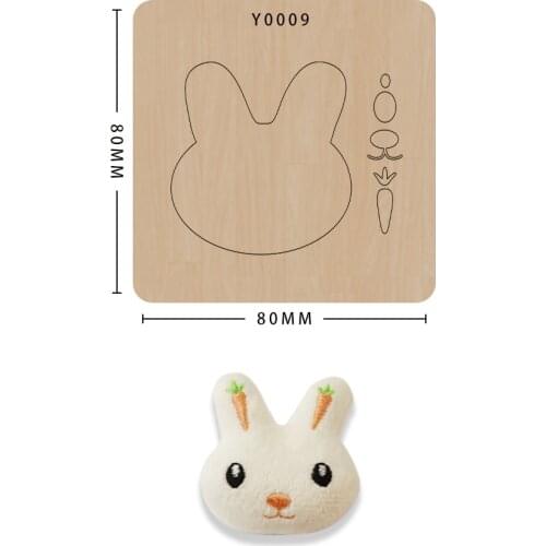 Hairpin Diy Die Cutting Plates Tool Metal Cutting Dies New Rabbit Animal Decoration Template Diy Suitable For Big Shot Machines