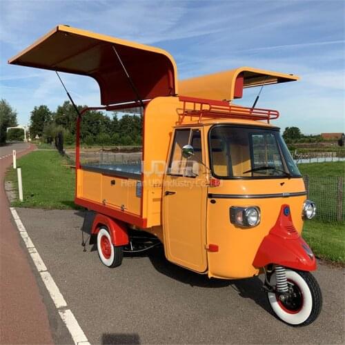 Custom Size Food Cart Electric Taco Truck Ice Cream Beer Bar Piaggio Ape