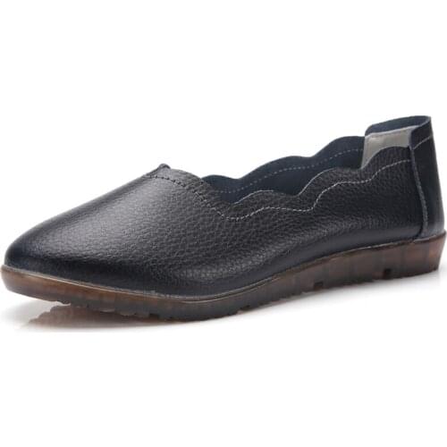 TIMETANG Split Leather Flat Shoes For Women New Autumn Pointed Toe Slip-on Casual Women Loafers Shoes Fashion Lady MocassinsE356
